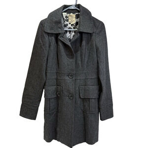 Anthropologie Charcoal Pea Coat